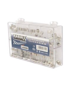 Kit 80 Fusibile Auto Moto Camper Camion Barca Tubo In Vetro 0.5A 1A 2A 3A 5A 10A 20A 30A Ø5mmX20mm Ø6mmX30mm