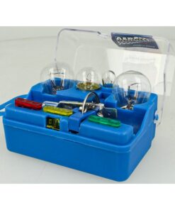 Kit Lampade Ricambio Emergenza Alogena Auto Bulbset H1 12V 3 Fusibile (8 pz)