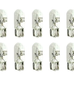 10 Lampade Alogene T10 W5W 12V 5W Tutto Vetro W2,1x9,5d per Auto Interni Targa