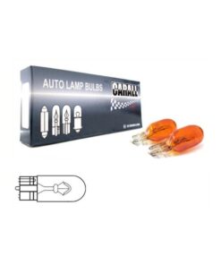 Alternative view of 10 Lampade Alogene T10 WY5W 12V 5W Amber Arancione Vetro W2,1x9,5d