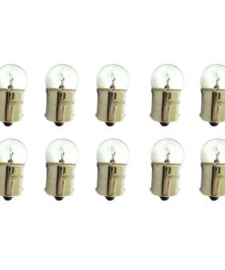 10 Lampade Alogene Sferiche G18,5 BA15S 12V 10W R10W per Auto e Barca