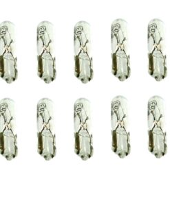 10 Lampade Alogene T5 W1,2W 12V W2X4.6D per Cruscotto Spie Strumentazione Auto