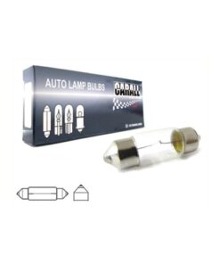 Alternative view of 10 Lampade Alogene Siluro T11 C5W 12V 5W 36mm per Interni Auto e Luci Targa