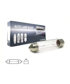 Alternative view of 10x Lampade Alogene Siluro T11 C10W 41mm 12V 10W Interni Cortesia Targa Auto