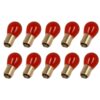 10 Pezzi Lampada Alogena S25 P21/5W BAY15D 12V Rosso Doppio Filamento Posteriori