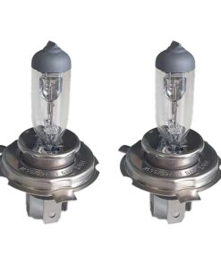2 PZ Lampada Alogena Auto H19 12V 60/55W PU43t-3 Trasparente Ricambio Fari