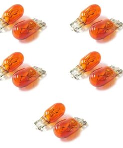 10 Lampade Alogene T10 WY5W 24V 5W Amber Arancione W2,1x9,5d per Camion