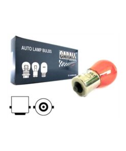 Alternative view of 10 Lampade Alogene S25 PY21W 24V 21W BA15S Arancione Amber Piedi Diritti