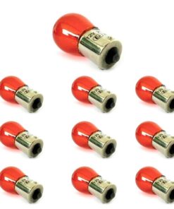 10x Lampade Alogene S25 PY21W 24V BAU15S Arancione Indicatori Camion Piedi Storti
