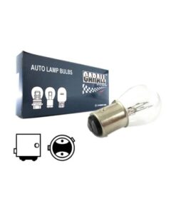 Alternative view of 10 Pezzi Lampade Alogene S25 P21/4W 24V BAZ15D Asimmetriche Veicoli Industriali