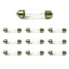 10x Lampade Alogene T11 C5W 36mm 24V 5W Siluro SV8,5 Targa Interni Veicoli