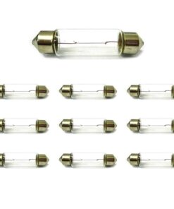 10x Lampade Alogene T11 C5W 36mm 24V 5W Siluro SV8,5 Targa Interni Veicoli