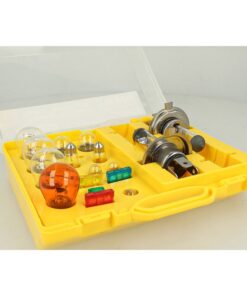 Kit Lampade Ricambio Emergenza Alogena Auto Bulbset 2X H4 12V 4 Fusibile (17 pz)