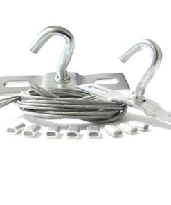 Kit Staffe Fissaggio a Sospensione Doppio Gancio Per Pannello Led LB5951 LB1231 SV4012 SV4059