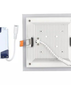 Faretto Led Da Incasso Quadrato 18W Bianco Caldo Con Vetro Moderno Design Illuminazione Bagno Soggiorno SKU-4746