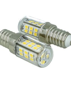 2 Pezzi Lampade Led E14 DC 12V 24V 4W Bianco Freddo 6000K 27 Smd 2835