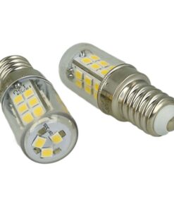 2 Pezzi Lampade Led E14 DC 12V 24V 4W Bianco Freddo 6000K 27 Smd 2835