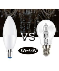 Lampada A Led E14 C37 8W Bianco Freddo 6500K 720 Lumen