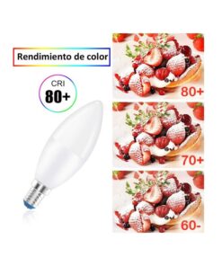 Lampada A Led E14 C37 8W Bianco Neutro 4200K 720 Lumen