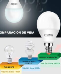Alternative view of 2 PZ Lampada A Led E14 P45 6W Bianco Neutro 4200K 480 Lumen