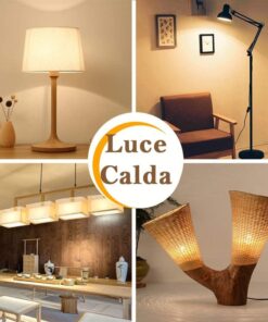 2 PZ Lampada A Led, Lampadina E14 C37 8W Bianco Caldo 3000K 720 Lumen