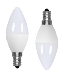 2 Pezzi Lampadina LED, Lampadina E14 C37 9W 860LM D37X106mm, Disponibili 3000K 4200K 6500K (Bianco Freddo 6500K)