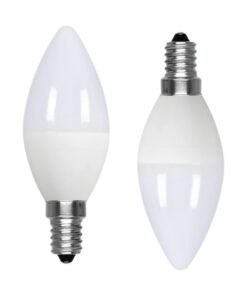 2 Pezzi Lampadina LED, Lampadina E14 C37 9W 860LM D37X106mm, Disponibili 3000K 4200K 6500K (Bianco Neutro 4200K)