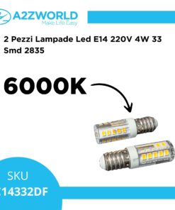 Alternative view of 2 Pezzi Lampade Led E14 220V 4W 32 Smd 2835, Disponibili 3000K 4000K 6000K (Bianco Freddo 6000K)