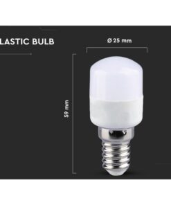 Lampada Led E14 T26 Tubolare 2W 220V Chip Samsung Garanzia 5 Anni SKU-234, Disponibili 3000K 4000K 6400K (Bianco Freddo 6500K)