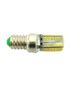 Lampada LED E14 Tubolare Bianco Caldo 3,5W=35W 360 Gradi Con Silicone Slim 64 SMD 3014 220V