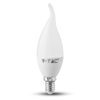 Lampada A Led E14 CF37 5,5W Forma Candela Fiamma Colpo Di Vento SKU-117, Disponibili 3000K 4000K 6400K (Bianco Freddo 6500K)