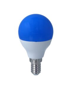 Lampada A Led E14 G45 4W 220V Colore Blu Blue