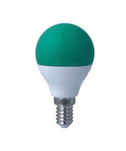 Lampada A Led E14 G45 4W 220V Colore Green Verde