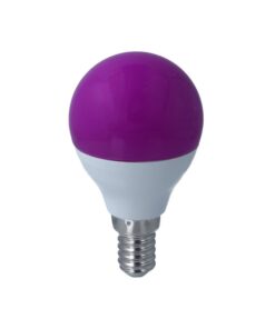 Lampada A Led E14 G45 4W 220V Colore Purple Viola