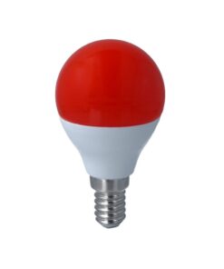 Lampada A Led E14 G45 4W 220V Colore Red Rosso