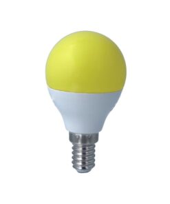 Lampada A Led E14 G45 4W 220V Colore Yellow Giallo