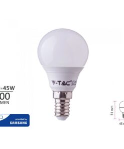 Lampada A Led E14 P45 7W 600LM Bianco Caldo 3000K Forma Sfera Bulbo Pallina SKU-863