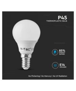 Lampada A Led E14 P45 7W 600LM Forma Sfera Bulbo Pallina SKU-863, Disponibili 3000K 4000K 6400K (Bianco Neutro 4000K)