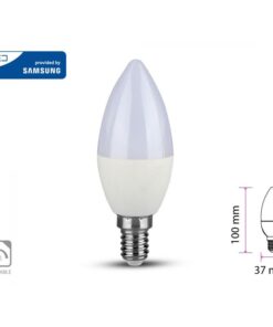Lampadina LED Chip Samsung E14 C37 5,5W a Candela 3000K Dimmerabile SKU-20045