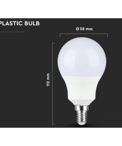 Lampada A Led E14 A58 9W 806LM Bianco Caldo 3000K Forma Bulbo SKU-114