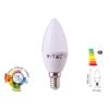 Lampada A Led E14 CRI 95 C37 5,5W 470LM Forma Goccia Oliva Candela SKU-7494, Disponibili 2700K 4000K 6400K (Bianco Freddo 6500K)