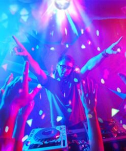 Luci Discoteca Led Lampada RGB LED Rotante a 360º E27 3W Effetto Stroboscopica