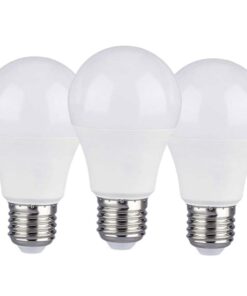 3 PZ Lampada Led E27 A60 9W Bianco Caldo 2700K Bulbo Sfera 806 Lumen SKU-217240