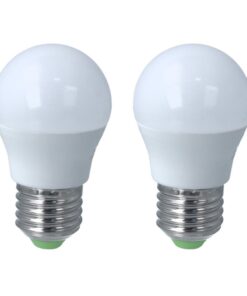2 PZ Lampada A Led E27 G45 6W Bianco Caldo 3000K 510 Lumen