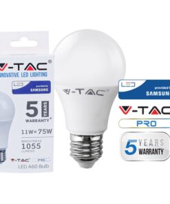 Lampada Led E27 A60 11W Bianco Neutro 4000K Bulbo Sfera Chip Samsung Garanzia 5 Anni SKU-232