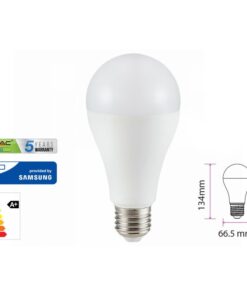 Alternative view of Lampada Led E27 A65 15W Bianco Caldo 3000K Bulbo Sfera Chip Samsung Garanzia 5 Anni SKU-159