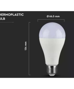 Lampada Led E27 A65 15W 1350lm Bianco Neutro 4000K Bulbo Sfera SKU-4454