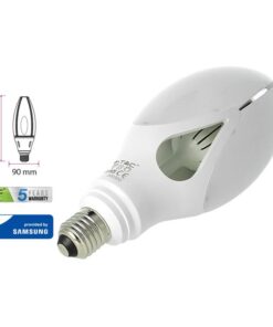 Lampada Led E27 UFO Ovale 36W 220V Freddo 6400K Chip Samsung Per Lampione Giardino Faro Industriale SKU-21285