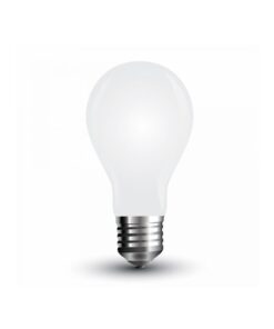 Lampada Led Con Filamento E27 A60 4W Caldo 2700K In Vetro Bianco 360 Gradi SKU-4489