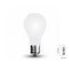 Lampada Led Con Filamento E27 A60 4W Neutro 4000K In Vetro Bianco 360 Gradi SKU-4490